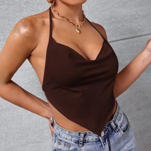 Backless Halter Top